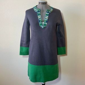 BCBGMaxazria Tunic Colorblock Sweaterdress